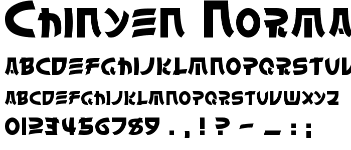 Chinyen Normal font